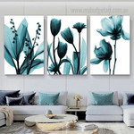 X Ray Flowers Modern Painting Pictures 3 Piece Stretched Wall Art Set Canvas Prints For Bedroom Décor X Ray Flowers Modern Painting Pictures 3 Piece Stretched Wall Art Set Canvas Prints For Bedroom Décor