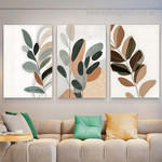 Botanical Boho Leaves Modern Framed Painting Photo 3 Piece Framed Canvas Prints Set For Living Room Botanical Boho Leaves Modern Framed Painting Photo 3 Piece Framed Canvas Prints Set For Living Room