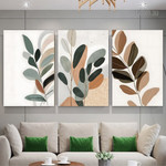 Botanical Boho Leaves Modern Framed Painting Photo 3 Piece Stretched Wall Art Set Canvas Prints For Room Décor Botanical Boho Leaves Modern Framed Painting Photo 3 Piece Stretched Wall Art Set Canvas Prints For Room Décor