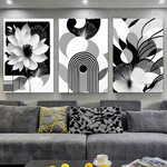 Flowers Floral Abstract Modern Framed Wall Art Image 3 Piece Stretched Canvas Art Prints For Home Décor Flowers Floral Abstract Modern Framed Wall Art Image 3 Piece Stretched Canvas Art Prints For Home Décor