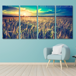 Beautiful Landscape Modern Painting Pictures 4 Piece Framed Canvas Wall Art Prints Set For Drawing Room Beautiful Landscape Modern Painting Pictures 4 Piece Framed Canvas Wall Art Prints Set For Drawing Room