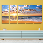 Brilliant Ocean Beach Sunrise Kanyakumari Naturescape Modern Framed Painting Pictures 5 Piece Canvas Wall Art Set Australia For Office Decor Brilliant Ocean Beach Sunrise Kanyakumari Naturescape Modern Framed Painting Pictures 5 Piece Canvas Wall Art Set Australia For Office Decor