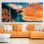 Zanskar And Indus Rivers Ladakh India Landscape Nature Modern Split 5 Piece Canvas Wall Art Set Australia For Living Room Decoration Ideas Zanskar And Indus Rivers Ladakh India Landscape Nature Modern Split 5 Piece Canvas Wall Art Set Australia For Living Room Decoration Ideas