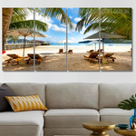 Beach Resort Asia Naturescape Modern Framed Painting Photo 4 Piece Framed Canvas Wall Art Prints Set For Living Room Beach Resort Asia Naturescape Modern Framed Painting Photo 4 Piece Framed Canvas Wall Art Prints Set For Living Room