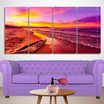 Lake Malawi Sunset In Kande Beach Africa Naturescape Modern Framed Painting Pictures 4 Piece Canvas Wall Art Set Australia For Room Décor Lake Malawi Sunset In Kande Beach Africa Naturescape Modern Framed Painting Pictures 4 Piece Canvas Wall Art Set Australia For Room Décor