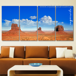 Monument Valley Buttes America Landscape Modern Framed Wall Art Image 4 Piece Canvas Wall Art Set Australia For Drawing Room Monument Valley Buttes America Landscape Modern Framed Wall Art Image 4 Piece Canvas Wall Art Set Australia For Drawing Room