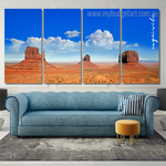 Monument Valley Buttes America Landscape Modern Framed Wall Art Image 4 Piece Framed Canvas Wall Art Prints Set For Home Décor Monument Valley Buttes America Landscape Modern Framed Wall Art Image 4 Piece Framed Canvas Wall Art Prints Set For Home Décor