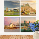 Australian Popular Places Cityscape Modern Framed Painting Photo 4 Piece Framed Wall Art Canvas Prints Set For Drawing Room Australian Popular Places Cityscape Modern Framed Painting Photo 4 Piece Framed Wall Art Canvas Prints Set For Drawing Room