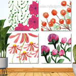 Watercolor Berries Illustration Floral Modern Framed Painting Pictures 4 Piece Framed Wall Art Prints For Home Decor Watercolor Berries Illustration Floral Modern Framed Painting Pictures 4 Piece Framed Wall Art Prints For Home Decor