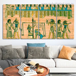 Egyptian Papyrus Animal Retro Stretched Painting Image 4 Piece Framed Wall Art Canvas Prints Set For Room Décor Egyptian Papyrus Animal Retro Stretched Painting Image 4 Piece Framed Wall Art Canvas Prints Set For Room Décor