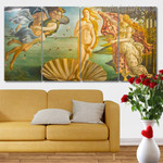 The Birth Of Venus 1485 Italy Artists Modern Stretched Painting Photograph 4 Piece Framed Wall Art Canvas Prints Set For Office Décor The Birth Of Venus 1485 Italy Artists Modern Stretched Painting Photograph 4 Piece Framed Wall Art Canvas Prints Set For Office Décor