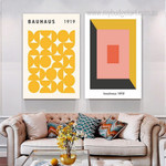Geometric Artwork Abstract Modern Stretched Framed Painting Photo 2 Piece Wall Art Set Prints For Room Decor Geometric Artwork Abstract Modern Stretched Framed Painting Photo 2 Piece Wall Art Set Prints For Room Decor