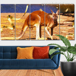 Kangaroo Australia Animal Modern Framed Painting Photograph 5 Piece Framed Canvas Wall Art Prints Set For Office Décor Kangaroo Australia Animal Modern Framed Painting Photograph 5 Piece Framed Canvas Wall Art Prints Set For Office Décor