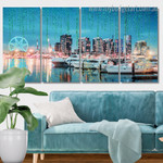 Victoria Harbour Docklands Melbourne Australia Cityscape Modern Framed Painting Photo 4 Piece Framed Wall Art Prints For Home Decor Victoria Harbour Docklands Melbourne Australia Cityscape Modern Framed Painting Photo 4 Piece Framed Wall Art Prints For Home Decor