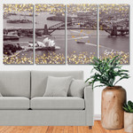 Australian City View Cityscape Modern Framed Painting Image 4 Piece Wall Art Framed Canvas Prints Set For Drawing Room Australian City View Cityscape Modern Framed Painting Image 4 Piece Wall Art Framed Canvas Prints Set For Drawing Room