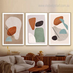 Geometric Abstract Art Minimalist Modern Framed Stretched Artwork 3 Panel Canvas Prints for Room Wall Ornament Geometric Abstract Art Minimalist Modern Framed Stretched Artwork 3 Panel Canvas Prints for Room Wall Ornament