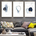 Blue Abstract Art Modern Watercolor Framed Stretched Artwork 3 Piece Canvas Prints for Room Wall Finery Blue Abstract Art Modern Watercolor Framed Stretched Artwork 3 Piece Canvas Prints for Room Wall Finery