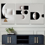 Geometric Abstract Modern Stretched Framed Artwork 3 Panel Canvas Prints for Room Wall Spruce Geometric Abstract Modern Stretched Framed Artwork 3 Panel Canvas Prints for Room Wall Spruce
