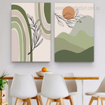 Abstract Mountain Minimalist Landscape Stretched Framed Artwork 2 Panel Wall Art for Room Wall Decoration Abstract Mountain Minimalist Landscape Stretched Framed Artwork 2 Panel Wall Art for Room Wall Decoration