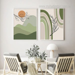 Abstract Mountain Minimalist Landscape Stretched Framed Artwork 2 Piece Canvas Prints for Room Wall Ornament Abstract Mountain Minimalist Landscape Stretched Framed Artwork 2 Piece Canvas Prints for Room Wall Ornament
