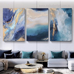Blue Macula Marble Spots Modern 3 Piece Wall Art Photograph Abstract Canvas Print for Room Onlay Blue Macula Marble Spots Modern 3 Piece Wall Art Photograph Abstract Canvas Print for Room Onlay