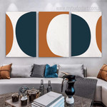 Moiety Orbs Geometric Photograph Abstract Scandinavian 3 Piece Set Canvas Print paint for Room Wall Artwork Decor