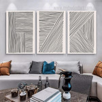 Slant Strokes Geometric Abstract Set Picture 3 Multi Panel Modern Canvas Print Art Set for Room Wall Molding Slant Strokes Geometric Abstract Set Picture 3 Multi Panel Modern Canvas Print Art Set for Room Wall Molding