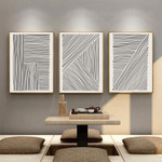 Slant Strokes Lines Abstract Geometric Set Picture 3 Multi Panel Modern Canvas Print Artwork Set for Wall Hanging Moulding Slant Strokes Lines Abstract Geometric Set Picture 3 Multi Panel Modern Canvas Print Artwork Set for Wall Hanging Moulding