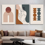 Moiety Rounds Circles Geometric Scandinavian 3 Multi Panel Painting Set Photograph Minimalist Print on Canvas for Wall Hanging Adornment Moiety Rounds Circles Geometric Scandinavian 3 Multi Panel Painting Set Photograph Minimalist Print on Canvas for Wall Hanging Adornment