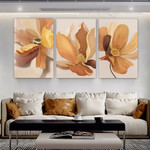 Flower Set Floral Abstract Modern Stretched Framed Artwork 3 Piece Wall Art for Room Wall Garniture Flower Set Floral Abstract Modern Stretched Framed Artwork 3 Piece Wall Art for Room Wall Garniture