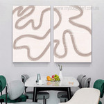 Bold Stria Scandinavian Geometric 2 Multi Piece Wall Art Set Abstract Photograph Canvas Print for Room Garniture Bold Stria Scandinavian Geometric 2 Multi Piece Wall Art Set Abstract Photograph Canvas Print for Room Garniture