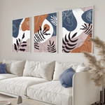 Sable Foliage Spots Scandinavian Photograph Abstract Botanical 3 Piece Set Canvas Print for Room Wall Art Getup Sable Foliage Spots Scandinavian Photograph Abstract Botanical 3 Piece Set Canvas Print for Room Wall Art Getup