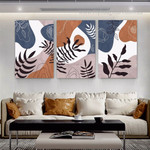 Sable Foliage Leaves Botanical 3 Multi Panel Painting Set Scandinavian Abstract Photograph Canvas Print for Home Wall Onlay Sable Foliage Leaves Botanical 3 Multi Panel Painting Set Scandinavian Abstract Photograph Canvas Print for Home Wall Onlay