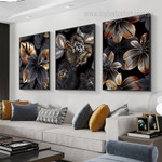 Flowers with Leaves Nordic Floral Abstract Stretched Framed Artwork 3 Piece Canvas Art for Room Wall Finery Flowers with Leaves Nordic Floral Abstract Stretched Framed Artwork 3 Piece Canvas Art for Room Wall Finery