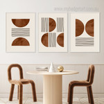 Semi Scansion Circle Geometrical Modern 3 Panel Minimalist Wall Set Painting Picture Canvas Print for Bed Room Garnish Ideas Semi Scansion Circle Geometrical Modern 3 Panel Minimalist Wall Set Painting Picture Canvas Print for Bed Room Garnish Ideas