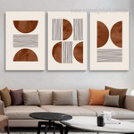 Semi Scansion Minimalist Geometric Set Picture 3 Multi Panel Modern Canvas Print Artwork Set for Wall Hanging Garniture Semi Scansion Minimalist Geometric Set Picture 3 Multi Panel Modern Canvas Print Artwork Set for Wall Hanging Garniture