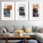 Fleck Rectangles Circles Modern Photograph Abstract Geometric 3 Piece Set Canvas Print for Room Wall Art Embellishment Fleck Rectangles Circles Modern Photograph Abstract Geometric 3 Piece Set Canvas Print for Room Wall Art Embellishment