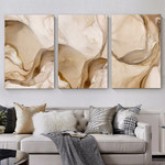 Curved Strias Marbles Lines Abstract Pattern 3 Piece Set Modern Painting Picture Canvas Print for Room Wall Arrangement Curved Strias Marbles Lines Abstract Pattern 3 Piece Set Modern Painting Picture Canvas Print for Room Wall Arrangement