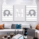 Elephant Strias Lines Geometric Nursery Pattern Set Painting Picture Animal 3 Piece Custom Canvas Print for Room Wall Decor Elephant Strias Lines Geometric Nursery Pattern Set Painting Picture Animal 3 Piece Custom Canvas Print for Room Wall Decor