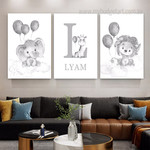 Lion Giraffe Cartoon Clouds Animal 3 Multi Panel Set Painting Image Minimalist Personalised Custom Canvas Print for Room Illumination Lion Giraffe Cartoon Clouds Animal 3 Multi Panel Set Painting Image Minimalist Personalised Custom Canvas Print for Room Illumination