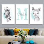 Calf And Colt Animal Minimalist Painting 3 Multi Panel Set Nursery Photograph Print On Custom Canvas for Wall Hanging Tracery Calf And Colt Animal Minimalist Painting 3 Multi Panel Set Nursery Photograph Print On Custom Canvas for Wall Hanging Tracery