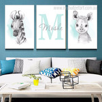 Calf And Colt Nursery Minimalist Animal 3 Piece Set Custom Canvas Print Photograph for Room Wall Art Outfit Calf And Colt Nursery Minimalist Animal 3 Piece Set Custom Canvas Print Photograph for Room Wall Art Outfit