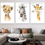Zebra Baby Foal Minimalist Cheap 3 Multi Panel Animal Wall Art Photograph Kids Nursery Canvas Print for Room Garniture Zebra Baby Foal Minimalist Cheap 3 Multi Panel Animal Wall Art Photograph Kids Nursery Canvas Print for Room Garniture