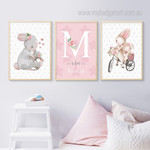 Rabbit Floret Cartoon Minimalist Animal Photograph 3 Piece Floral Set Kids Custom Nursery Canvas Print for Room Wall Art Assortment Rabbit Floret Cartoon Minimalist Animal Photograph 3 Piece Floral Set Kids Custom Nursery Canvas Print for Room Wall Art Assortment