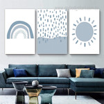 Blue Rainbow Jot Points Naturescape Abstract Photograph 3 Piece Set Nursery Canvas Print for Room Wall Art Decor Blue Rainbow Jot Points Naturescape Abstract Photograph 3 Piece Set Nursery Canvas Print for Room Wall Art Decor