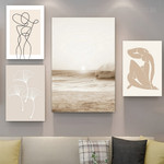 Ocean Vagary Sun Nature 4 Multi Panel Scandinavian Painting Set Photograph Rolled Canvas Print for Room Wall Getup Ocean Vagary Sun Nature 4 Multi Panel Scandinavian Painting Set Photograph Rolled Canvas Print for Room Wall Getup