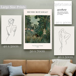 The Equatorial Jungle Landscape 4 Multi Panel Abstract Painting Set Photograph Modern Rolled Canvas Print for Room Wall Drape The Equatorial Jungle Landscape 4 Multi Panel Abstract Painting Set Photograph Modern Rolled Canvas Print for Room Wall Drape