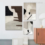 Abstract Texture Modern Abstract Stretched Artwork Picture 3 Piece Multi Panel Wall Art for Wall Decor