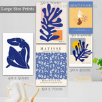 Matisse Papiers Decoupes Minimalist Abstract Vintage Framed Artwork Picture 5 Piece Wall Art for Room Adornment