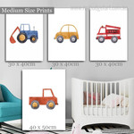 Playthings Kids Modern Watercolor Artwork Image 4 Piece Wall Art for Room Wall Ornament